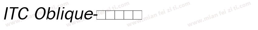 ITC Oblique字体转换